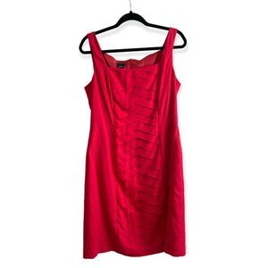 NEW DIRECTIONS Fuchsia Linen Blend Dress Size 12